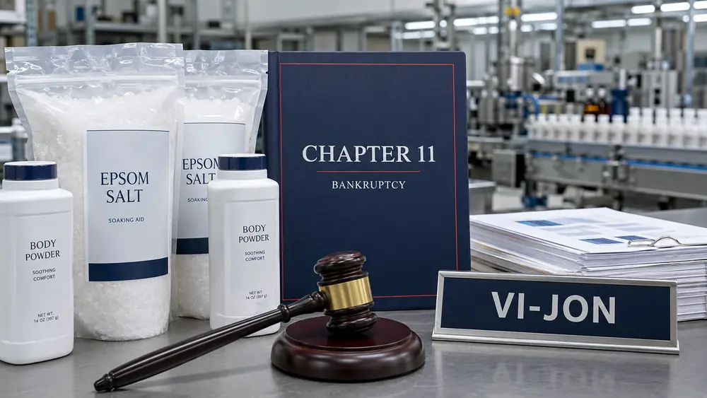 Vi-Jon Chapter 11 bankruptcy filing involving historical talc claims and personal-care products