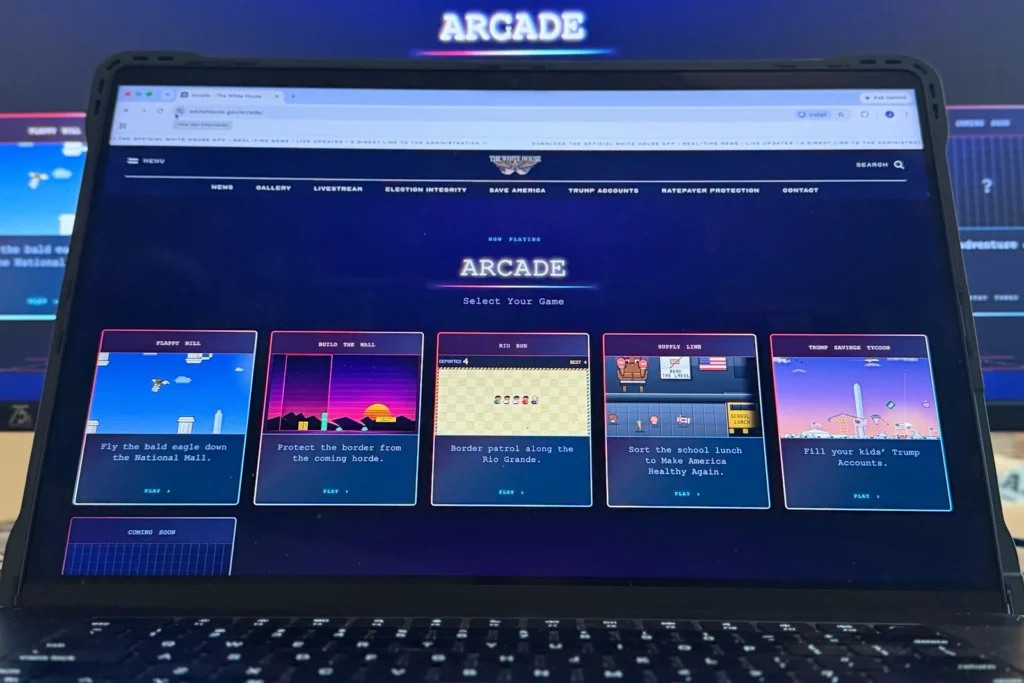 White House Launches 5 Retro Arcade