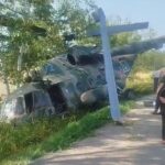 Russian Mi-8 helicopter crash-lands on Sakhalin highway