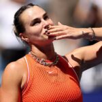 Aryna Sabalenka during her US Open match