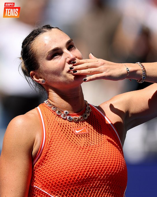 Aryna Sabalenka during her US Open match