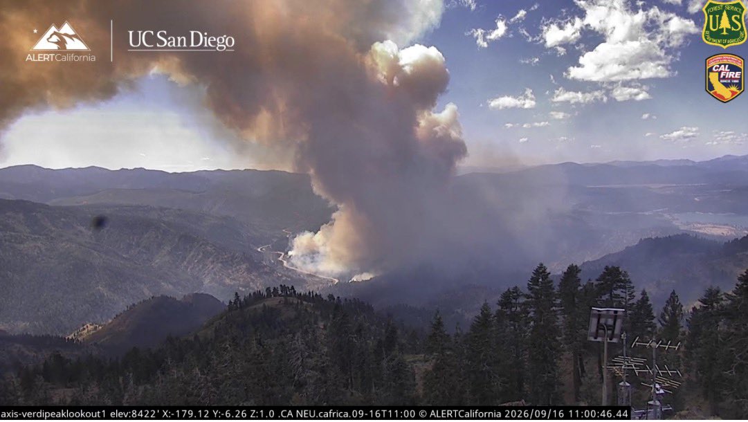 Floriston Fire burning near the California-Nevada border