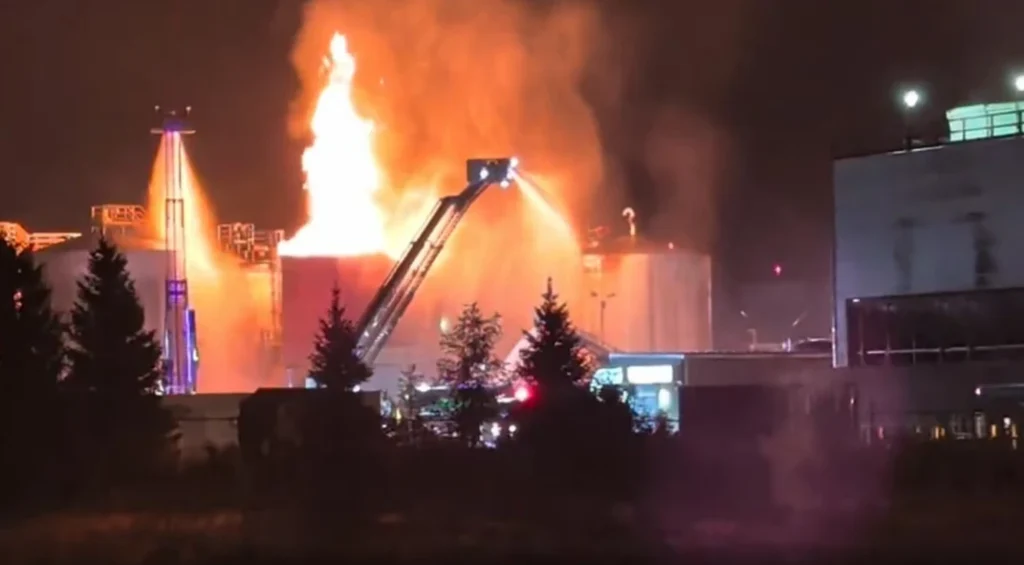 Major Fire at Greenfield Global Ethanol Plant in Chatham, No Injuries Reported