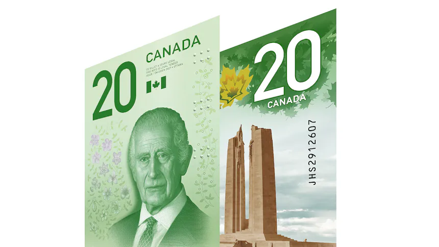 Canada’s new $20 bill featuring King Charles III
