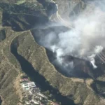 Getty Fire Near 405 Freeway Burns 25 Acres, Evacuation Warnings Issued