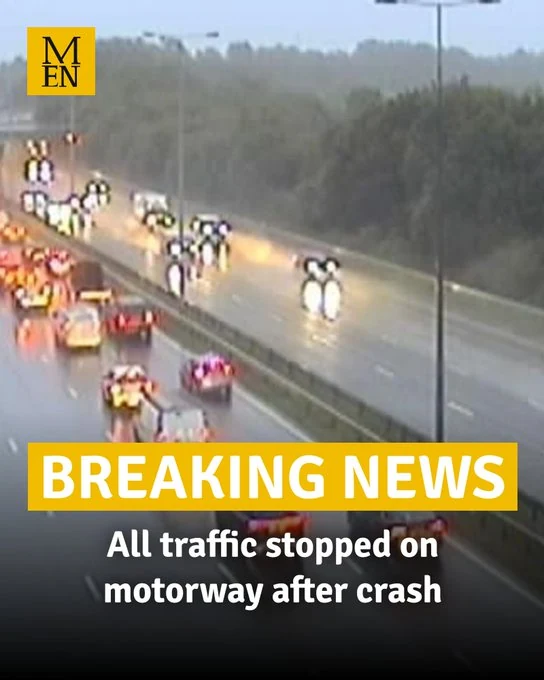 M61 Crash Today: Long Delays as Accident Blocks Road Between Chorley and Horwich