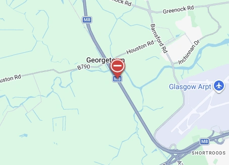 Man, 45, Dies After Being Hit by Car on M8 Near Glasgow Airport