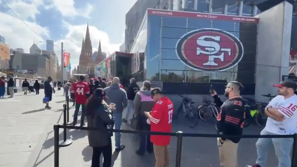 NFL Fever Grips Melbourne as Thousands Queue for Merchandise Ahead of 49ers vs Rams