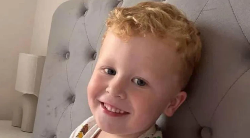 Police search operation near Decoy Pond in Brantham during the search for missing three-year-old Noah Woods.