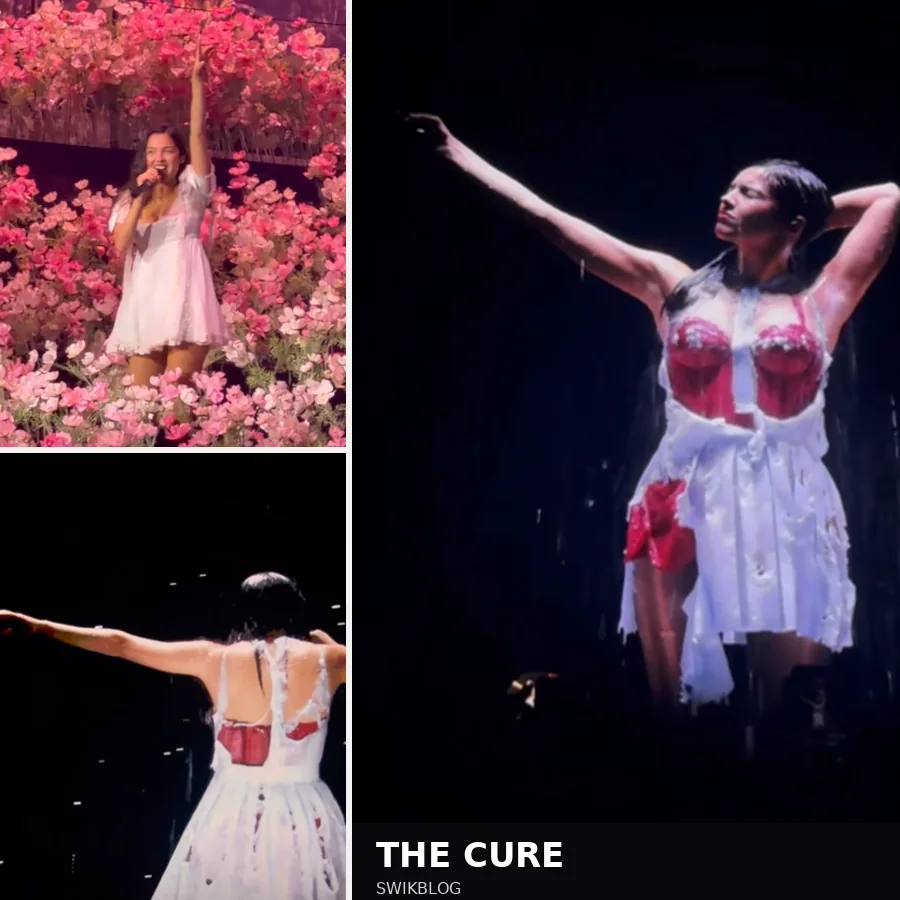 Olivia Rodrigo dress unravels