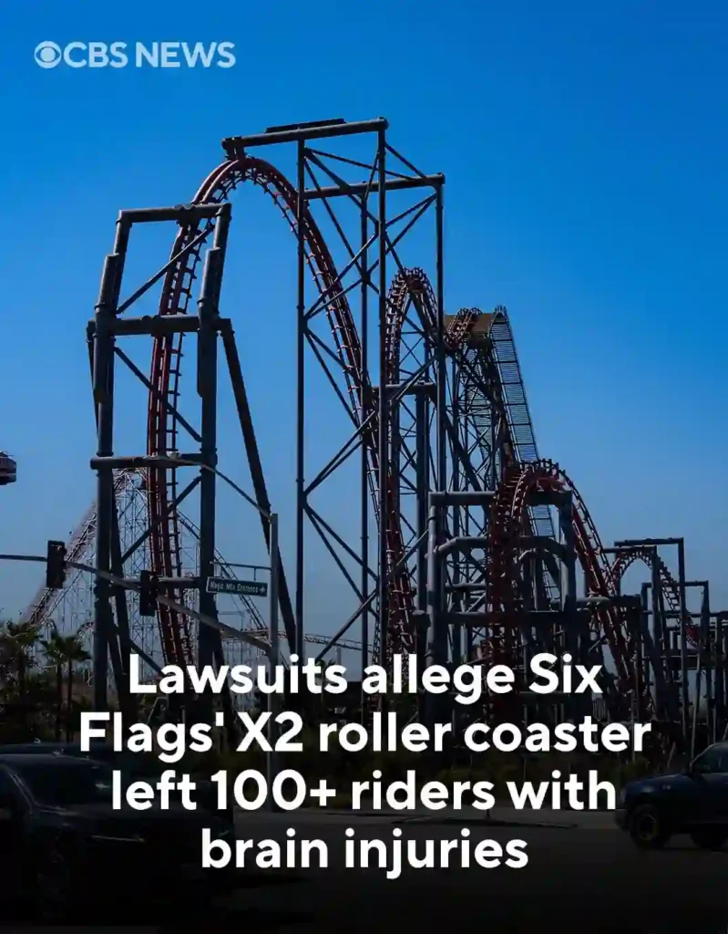 Six Flags X2: 100+ Riders Allege Brain Injuries After Roller Coaster Rides