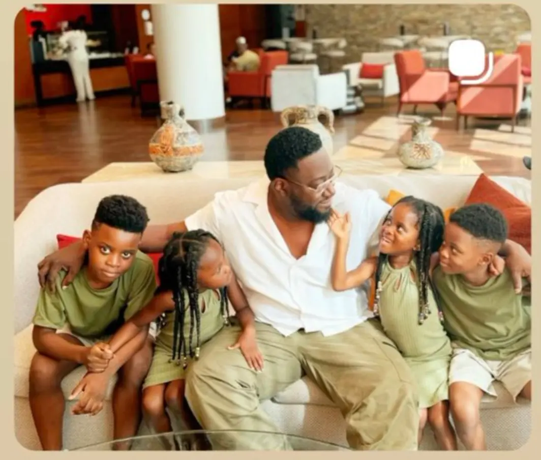 Sway DaSafo pictured with his four children
