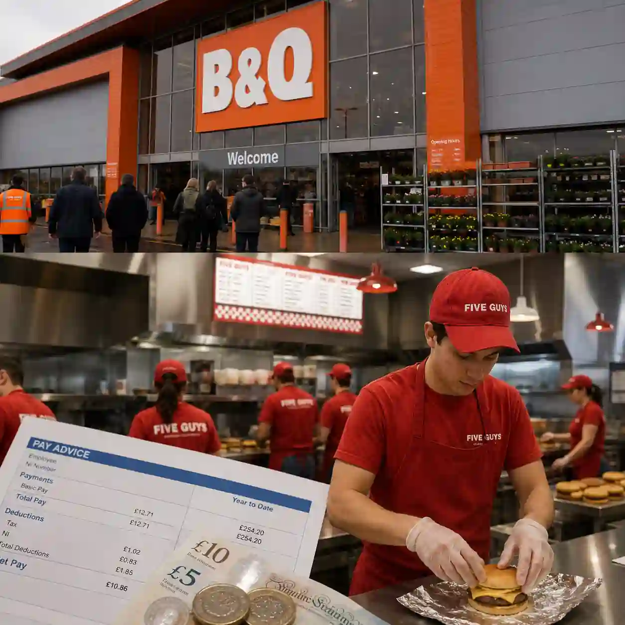 B&Q, Five Guys Named as 658 Employers Face UK Minimum Wage Crackdown