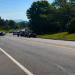 Police response outside Westwood Hills Elementary School in Waynesboro Virginia after reported shooting