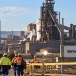 Whyalla Steelworks blast furnace in South Australia amid 500 job cuts