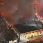 Massive Fire Engulfs LA Chinatown Commercial Building; Arson Investigators Called