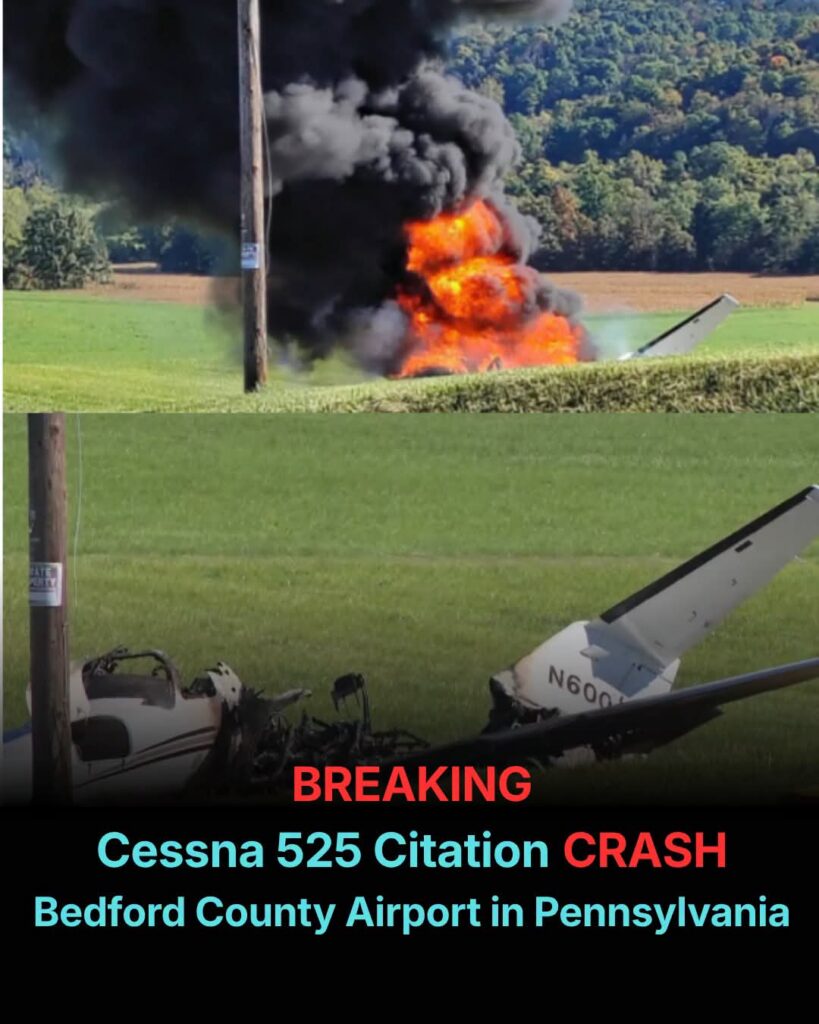 Cessna Citation Crashes on Takeoff at Bedford County Airport