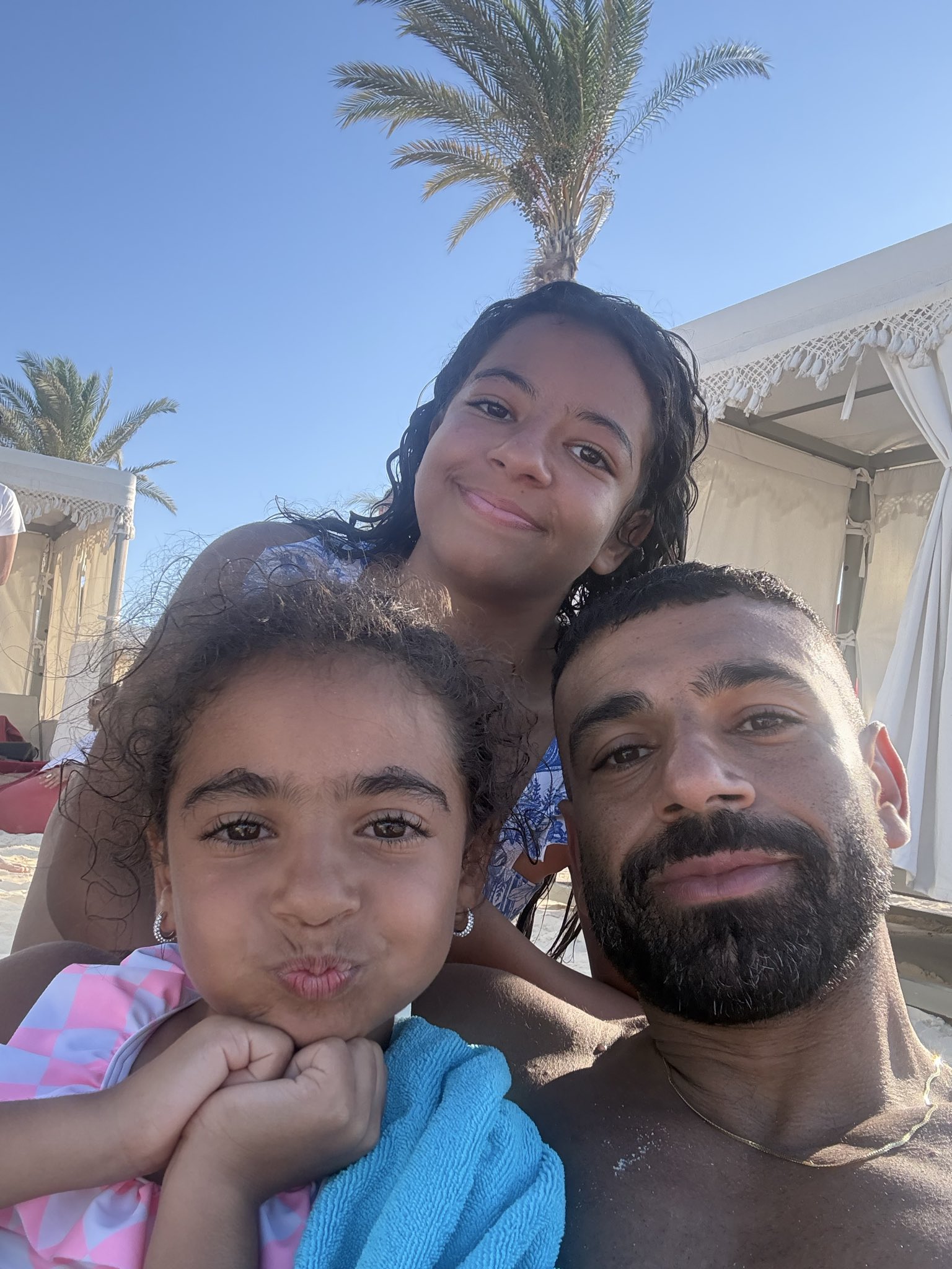 Mohamed Salah spending time with family