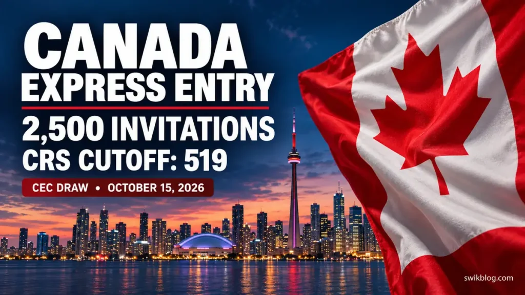 Canada Invites 2,500 CEC Candidates, but CRS Cutoff Rises to 519
