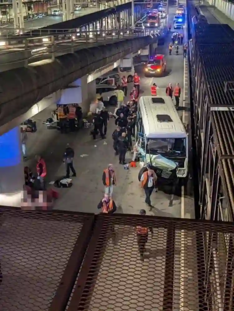 Channel Tunnel train-bus collision