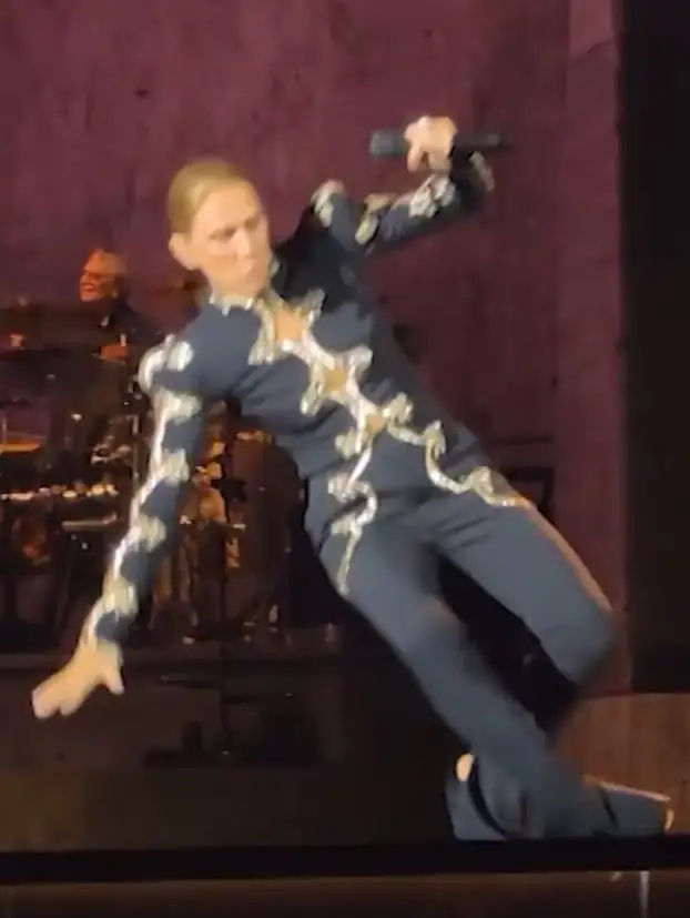 Céline Dion performing onstage during her 2026 Paris concert residency