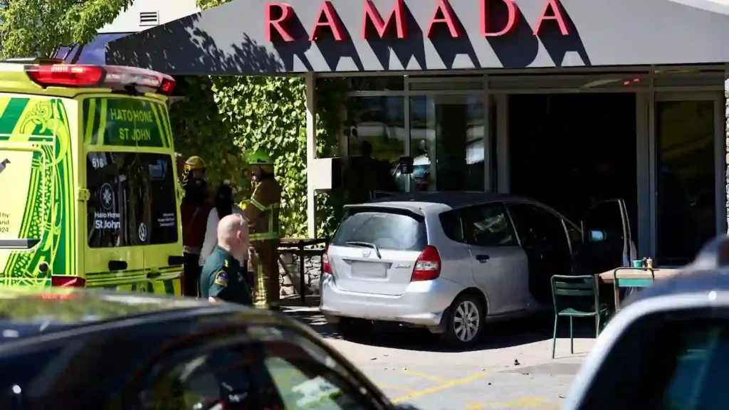 Queenstown Hotel Crash: Car Reportedly Hits Diners Before Smashing Into Ramada Entrance