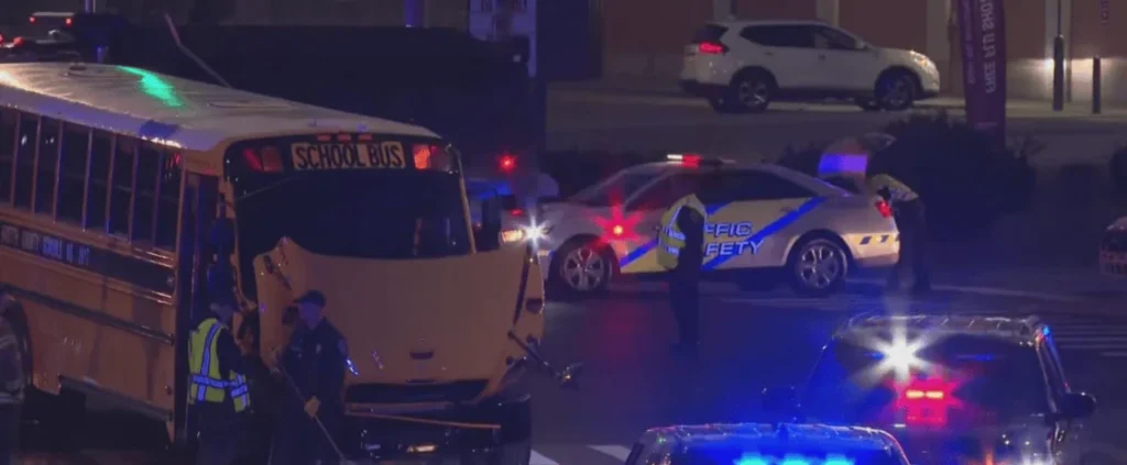 Two School Bus Crashes in Lexington: 6 Hospitalized, Including 2 Children