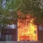 Nelson-Mandela High School Fire in Nantes: Huge Flames Erupt Amid France Student Protests