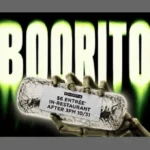 Chipotle burrito bowl with Halloween decorations for the October 31, 2026, $6 Boorito promotion.