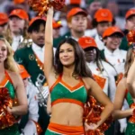 Miami-inspired college football players celebrating as the Week 9 AP Top 25 voter ballot places the Hurricanes first following major BYU and USC upsets.