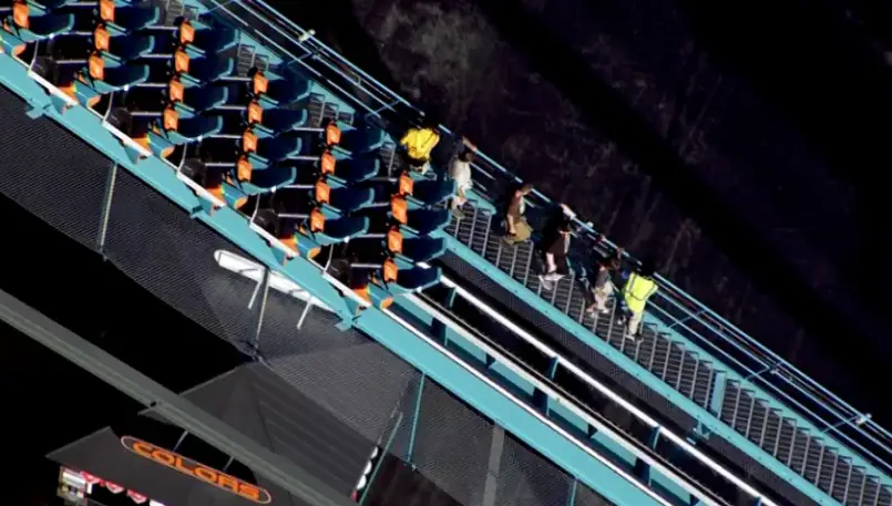 Goliath roller coaster at Six Flags Over Georgia following the fatal October 12, 2026 incident.