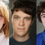Illustration representing James Potter, Lily Potter and Charlie Weasley following HBO's Harry Potter series casting announcement.