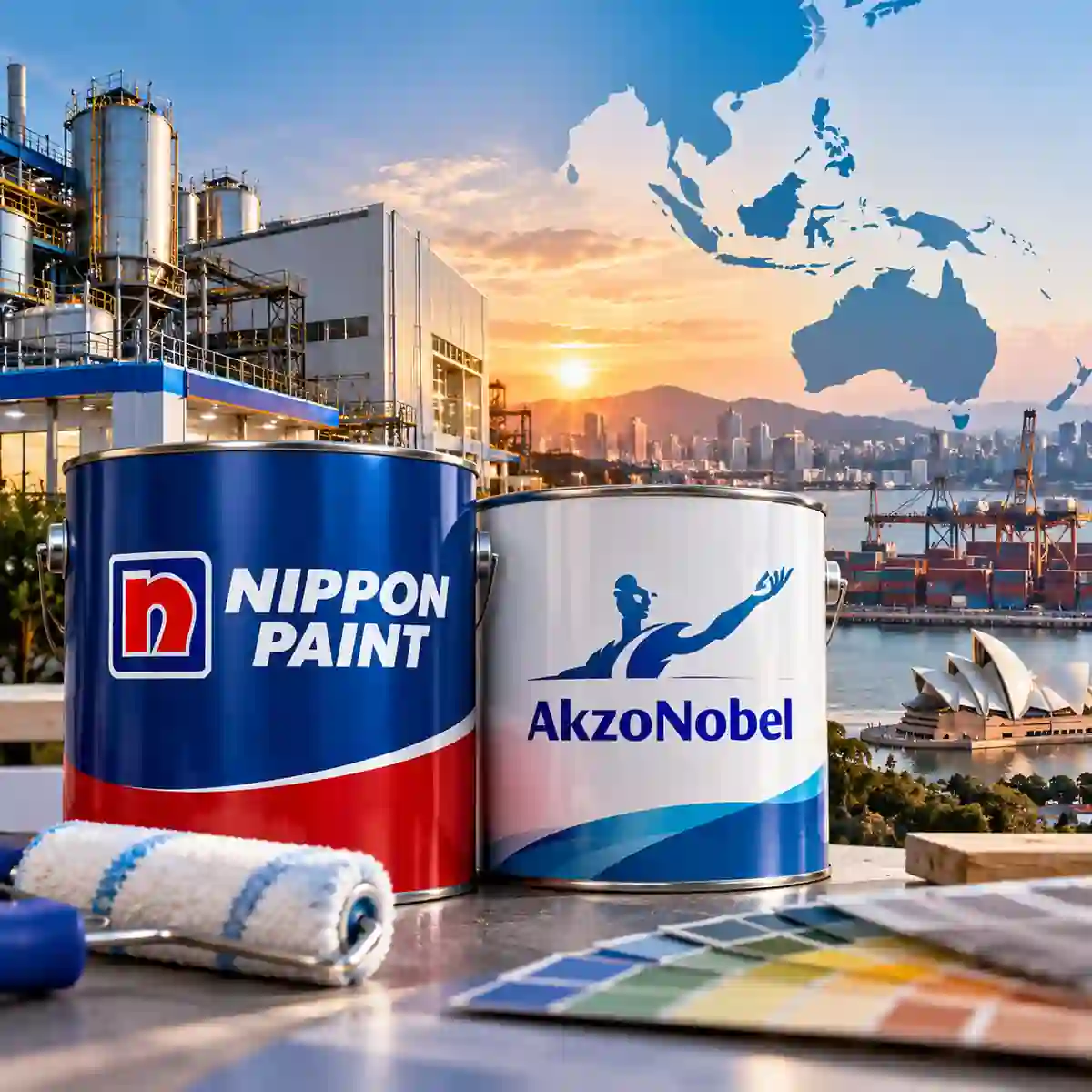Nippon Paint Strikes $1.35 Billion AkzoNobel Deal After Failed Takeover Bids