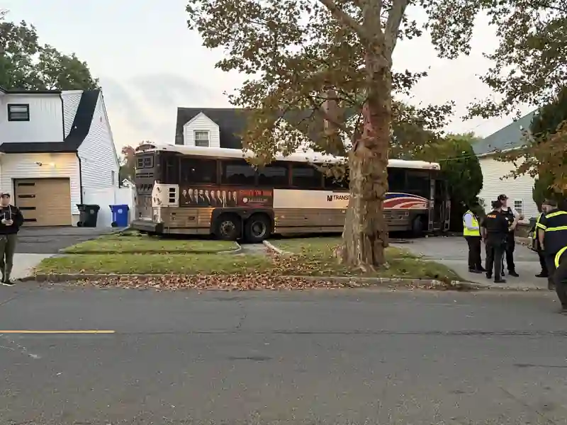 NJ Transit bus crash Englewood