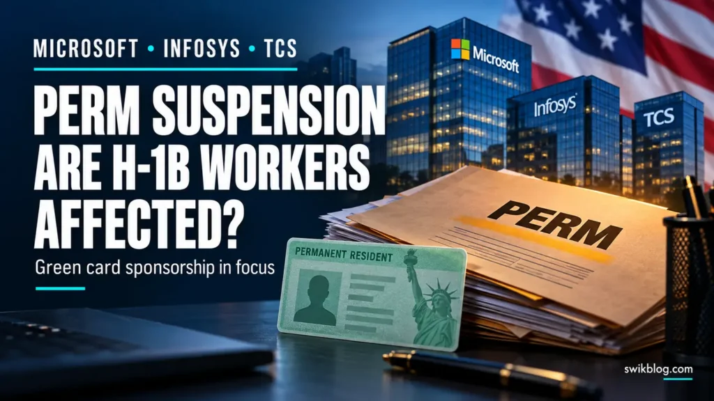 Microsoft, Infosys and TCS PERM Suspension: Are H-1B Workers Affected?